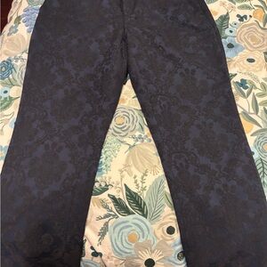 Banana Republic Navy Jacquard Pants